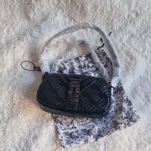 Aldo Black Quilted Crossbody Bag
